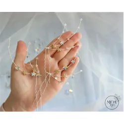 AMARIS - Set de ace de par cu stele si stelute