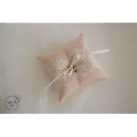 Perna / Pernita de verighete din saten cu dantela