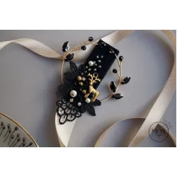 Brosa cu Ren si Cristale